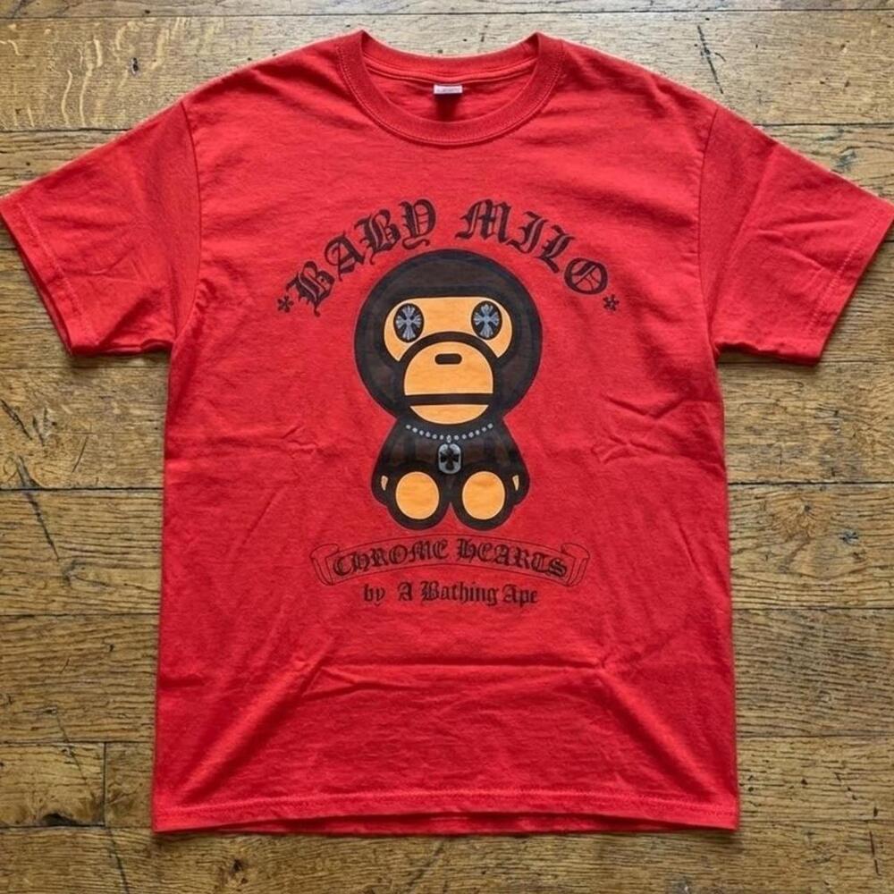 Red A Bathing Ape Baby Milo T Shirt